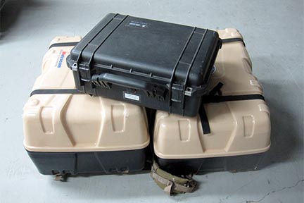 photograph of Norsat Globe Trekker cases